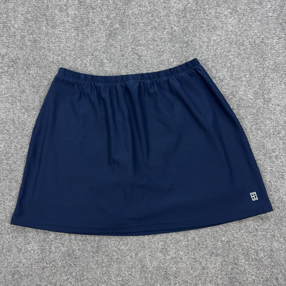 Nike Skort Womens XL Blue Dri-FIT Athletic Tennis Golf Pull On Inner Shorts